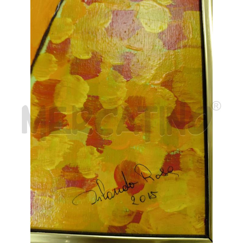 QUADRO ABBRACCIO OLIO ORLANDO ROSA | Mercatino dell'Usato Sandigliano 4