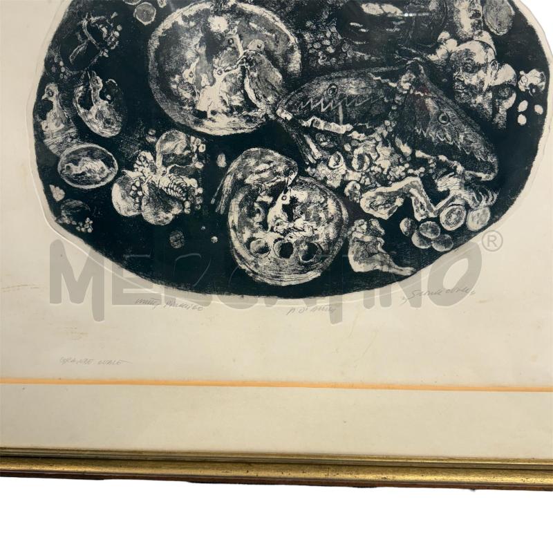 QUADRO ACQUAFORTE WALTER PIACESI 60 | Mercatino dell'Usato Sandigliano 2