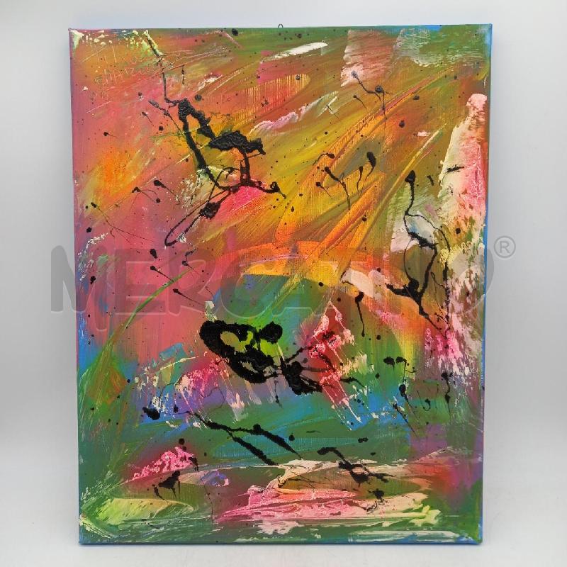 QUADRO ASTRATTO 40X50 PIETRO D'ARAGONA | Mercatino dell'Usato Sandigliano 1