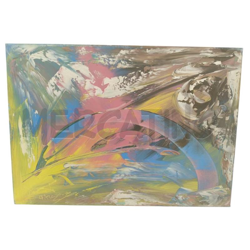 QUADRO ASTRATTO 50X70 PIETRO D'ARAGONA | Mercatino dell'Usato Sandigliano 1