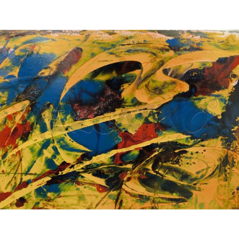 QUADRO ASTRATTO 60X70 PIETRO D'ARAGONA | Mercatino dell'Usato Sandigliano 4