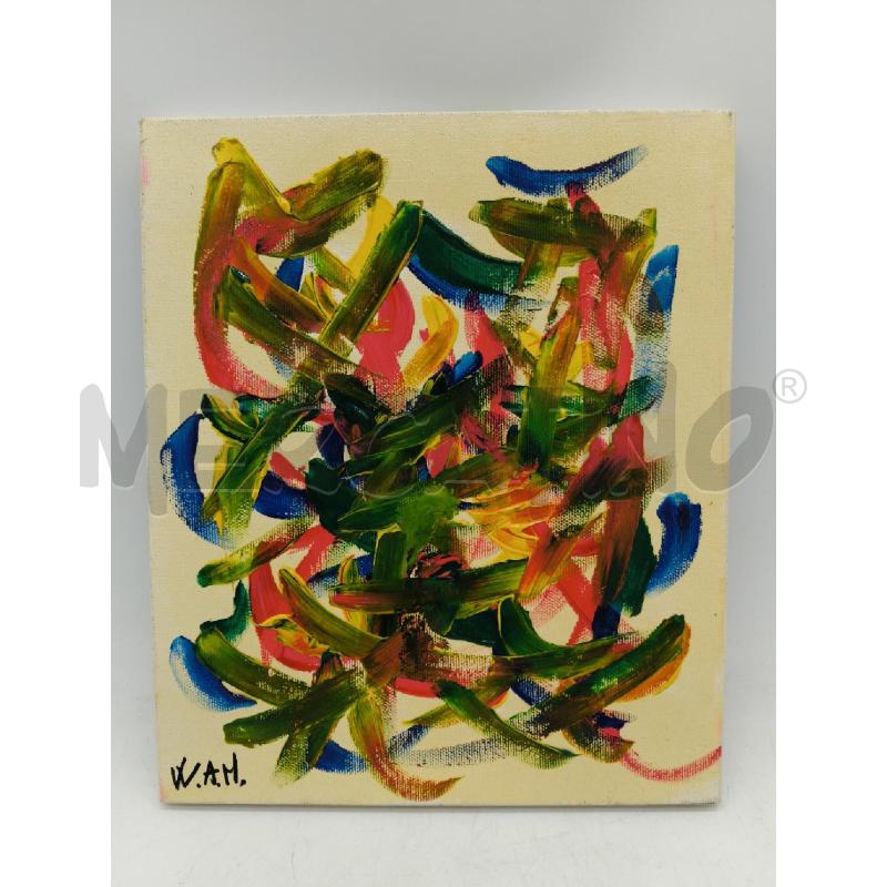 QUADRO ASTRATTO OLIO ANNA MARIYA WAM | Mercatino dell'Usato Sandigliano 1