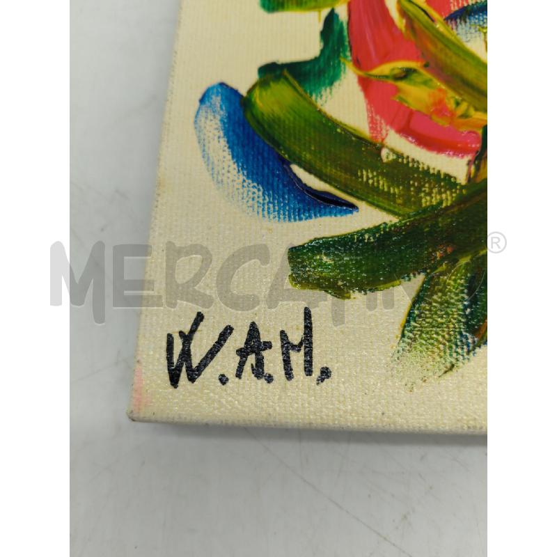 QUADRO ASTRATTO OLIO ANNA MARIYA WAM | Mercatino dell'Usato Sandigliano 3