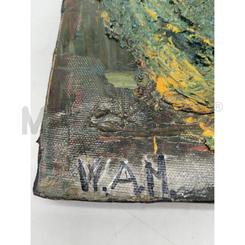 QUADRO ASTRATTO OLIO ANNA MARIYA WAM | Mercatino dell'Usato Sandigliano 3