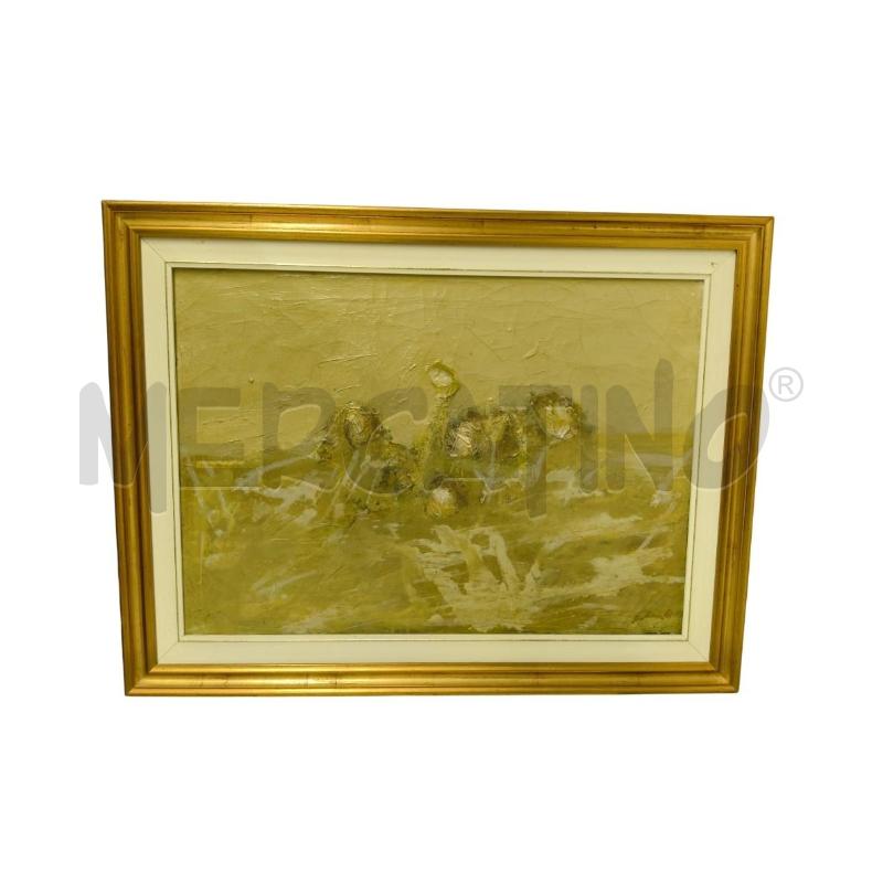 QUADRO ASTRATTO OLIO PIERO SADUN | Mercatino dell'Usato Sandigliano 1