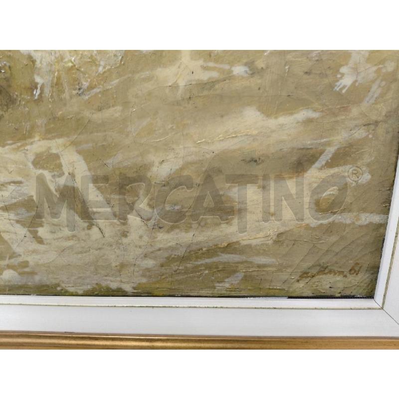 QUADRO ASTRATTO OLIO PIERO SADUN | Mercatino dell'Usato Sandigliano 3