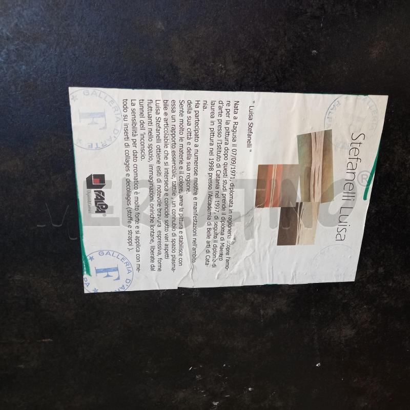 QUADRO ASTRATTO TECNICA MISTA LUISA STEFANELLI | Mercatino dell'Usato Sandigliano 2