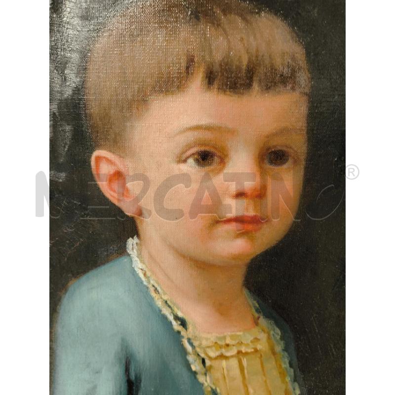 QUADRO BAMBINO MEZZOBUSTO OLIO GIACOMO GROSSO | Mercatino dell'Usato Sandigliano 4