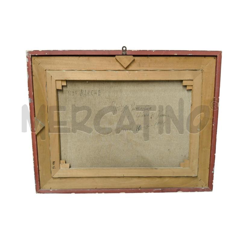 QUADRO BARCHE OLIO FIRMATO | Mercatino dell'Usato Sandigliano 2