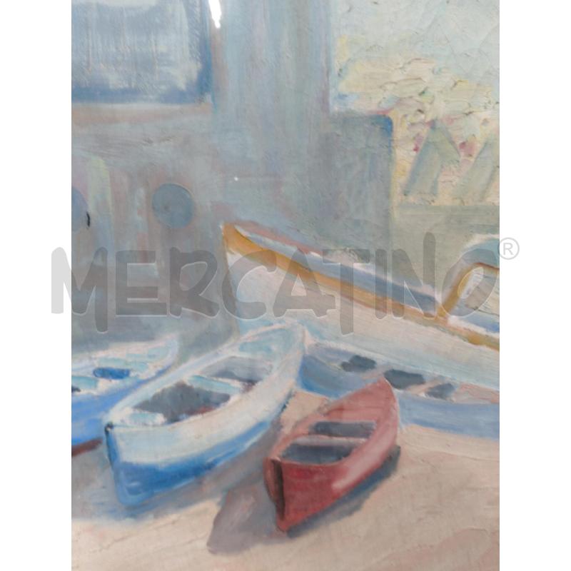 QUADRO BARCHE OLIO FIRMATO | Mercatino dell'Usato Sandigliano 4