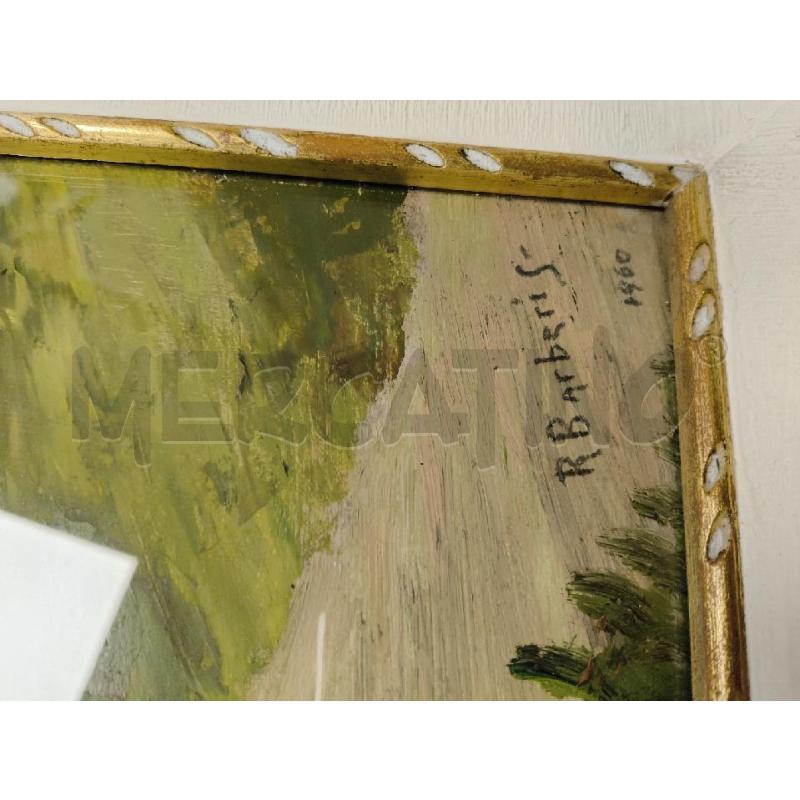 QUADRO CAMPANILE LAGO BARBERIS OLIO | Mercatino dell'Usato Sandigliano 3