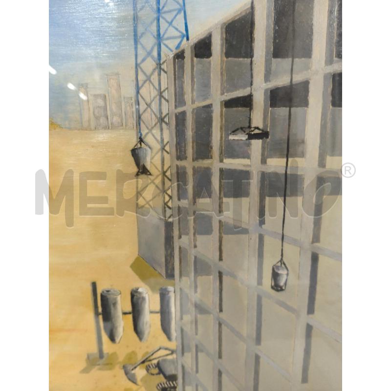 QUADRO CANTIERI OLIO FULVIO SIRIO | Mercatino dell'Usato Sandigliano 3