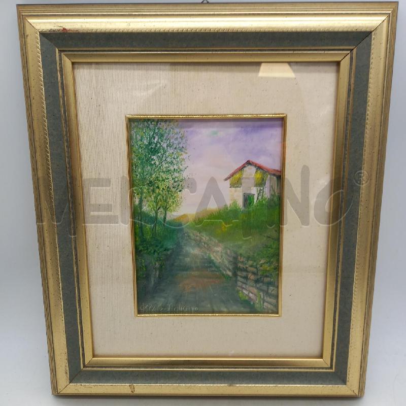 QUADRO CASETTA OLIO DOMENICO VERDIGLIONE | Mercatino dell'Usato Sandigliano 1