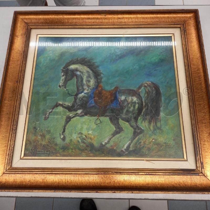 QUADRO CAVALLO OLIO GONZAGA | Mercatino dell'Usato Sandigliano 1