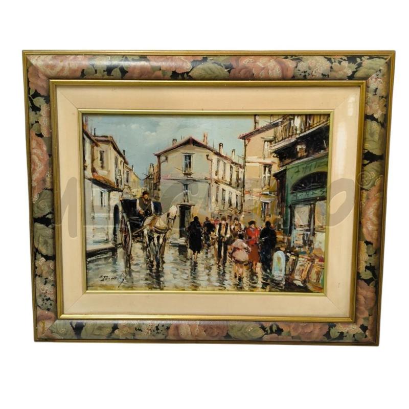 QUADRO CITTA OLIO CIRO CANZANELLA | Mercatino dell'Usato Sandigliano 1