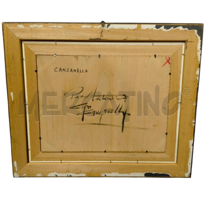 QUADRO CITTA OLIO CIRO CANZANELLA | Mercatino dell'Usato Sandigliano 2
