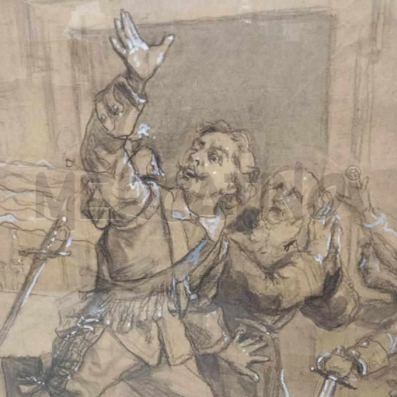 QUADRO DISEGNO LUIGI MORGARI  | Mercatino dell'Usato Sandigliano 2
