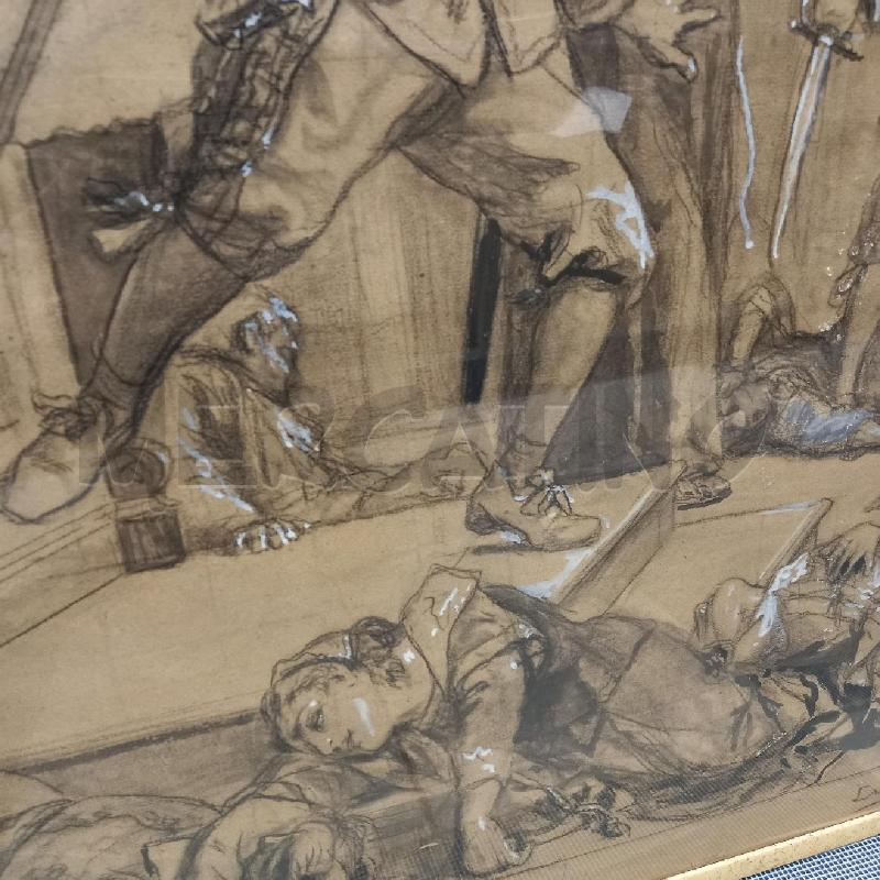 QUADRO DISEGNO LUIGI MORGARI  | Mercatino dell'Usato Sandigliano 3