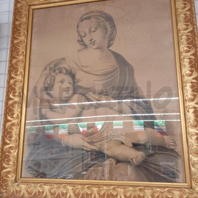 QUADRO DISEGNO MADONNA GIACOMO GROSSO | Mercatino dell'Usato Sandigliano 1