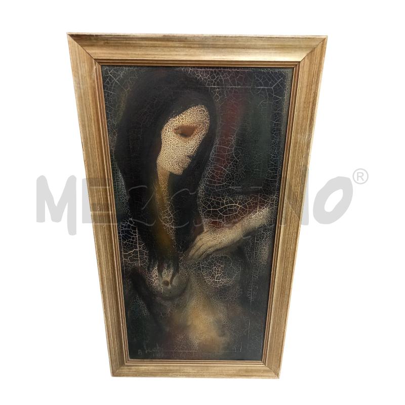 QUADRO DONNA OLIO BRUNO LANDI | Mercatino dell'Usato Sandigliano 1