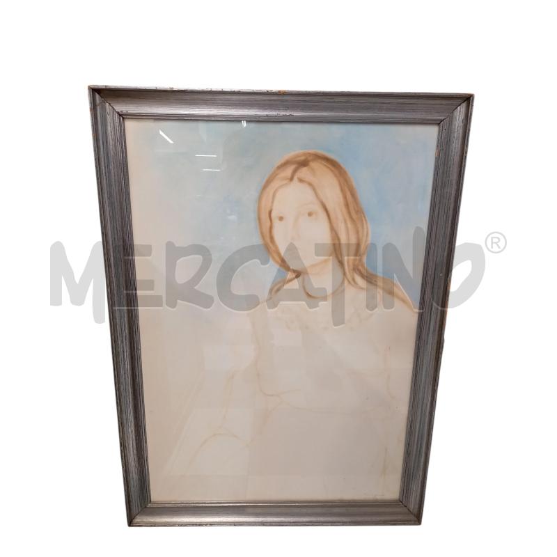 QUADRO FIGURA FEMMINILE FRANCESCO MENZIO TECNICA MISTA | Mercatino dell'Usato Sandigliano 1