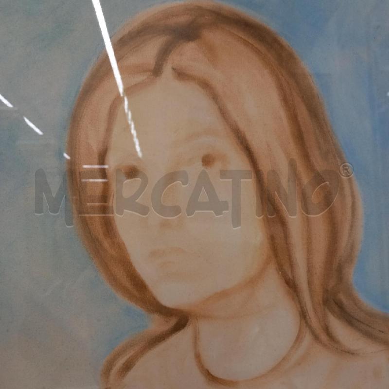 QUADRO FIGURA FEMMINILE FRANCESCO MENZIO TECNICA MISTA | Mercatino dell'Usato Sandigliano 2