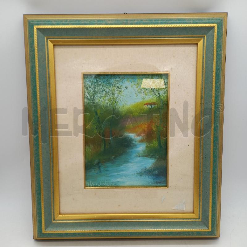 QUADRO FIUME OLIO DOMENICO VERDIGLIONE | Mercatino dell'Usato Sandigliano 1