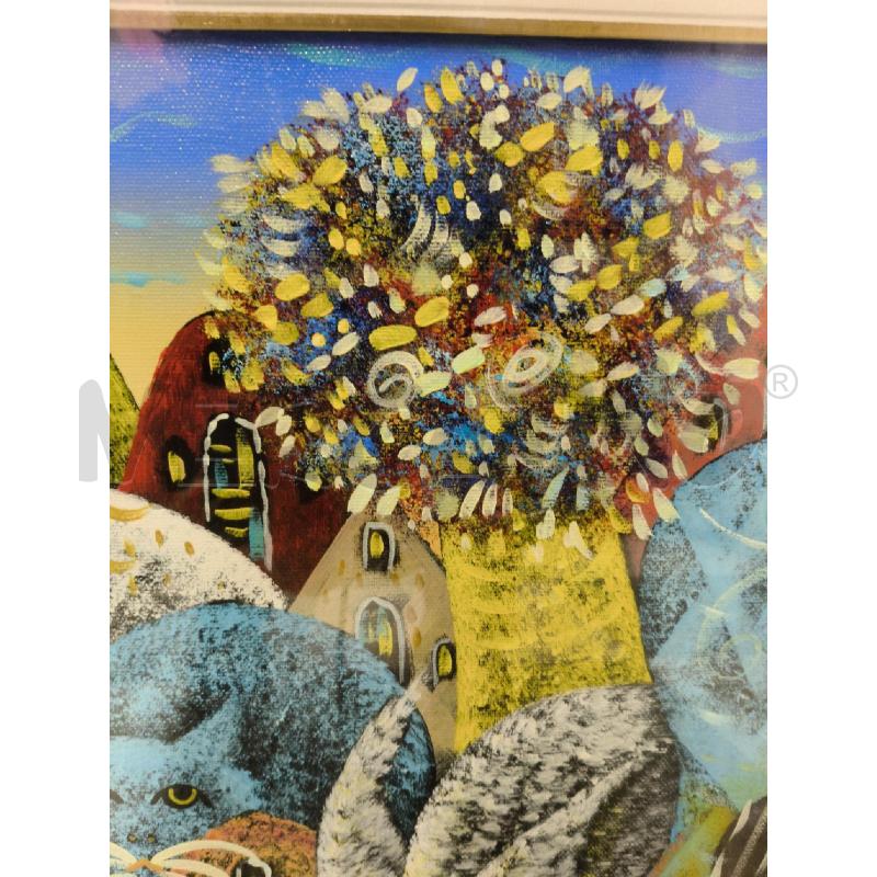QUADRO GATTI OLIO RAIMONDO CARDELLI | Mercatino dell'Usato Sandigliano 4