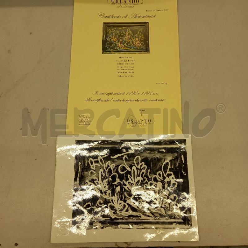 QUADRO GIGLI D'ACQUA MARIO SCHIFANO | Mercatino dell'Usato Sandigliano 5