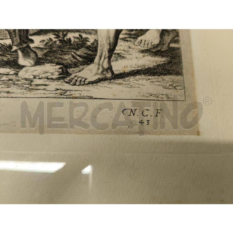 QUADRO INCISIONE DAVIDE GERUSALEMME OTTOCENTO  | Mercatino dell'Usato Sandigliano 4