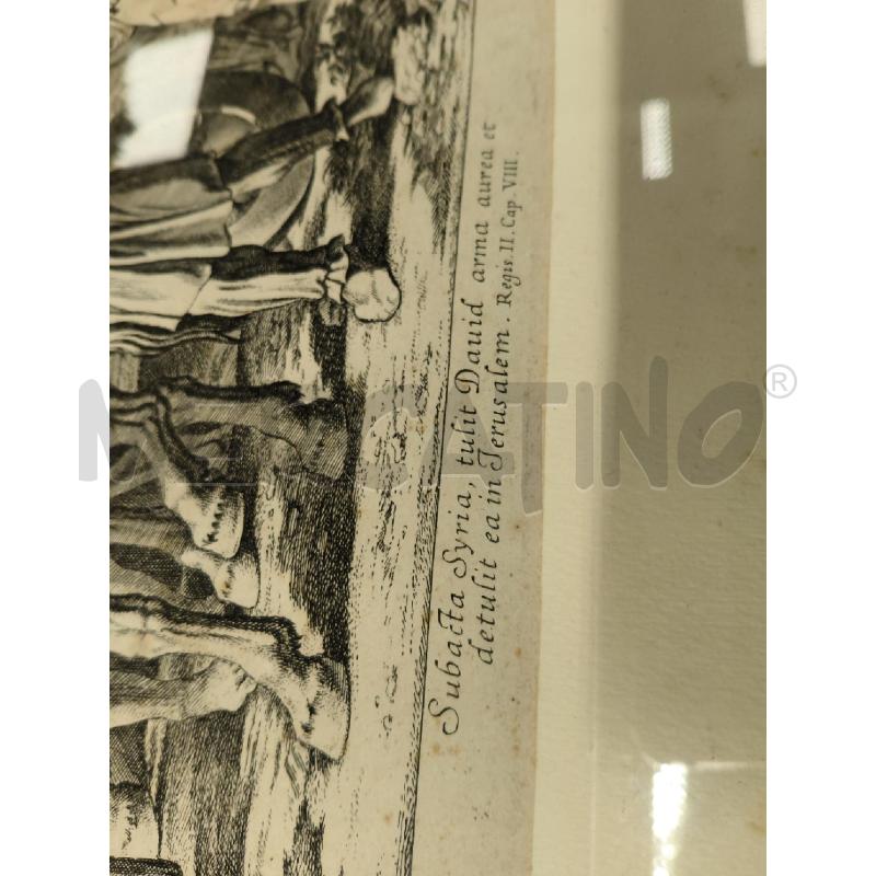 QUADRO INCISIONE DAVIDE GERUSALEMME OTTOCENTO  | Mercatino dell'Usato Sandigliano 5
