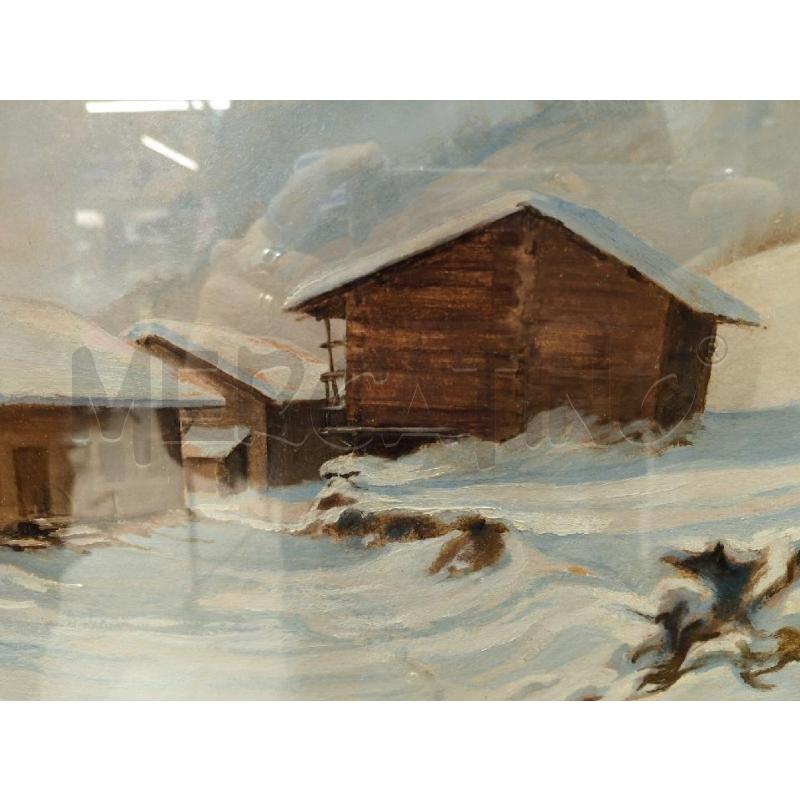 QUADRO INVERNO OLIO MONZEGLIO | Mercatino dell'Usato Sandigliano 4