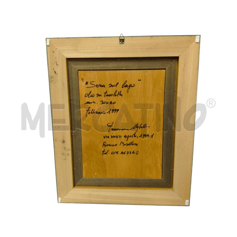 QUADRO LAGO OLIO FRANCESCO UGHETTI | Mercatino dell'Usato Sandigliano 2