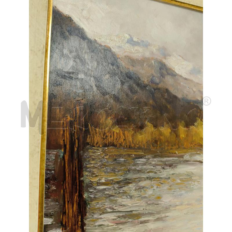 QUADRO LAGO OLIO FRANCESCO UGHETTI | Mercatino dell'Usato Sandigliano 4