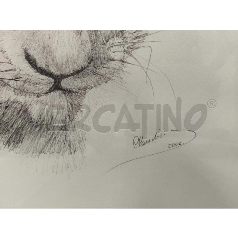 QUADRO LEOPARDO BIRO FIRMATO | Mercatino dell'Usato Sandigliano 4