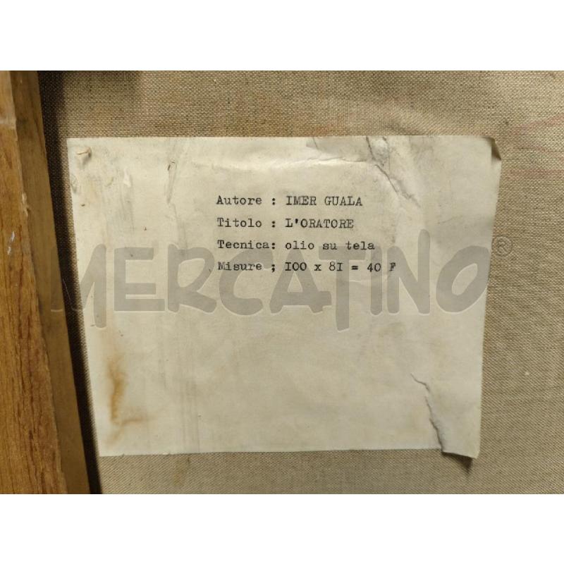 QUADRO L'ORATORE OLIO IMER GUALA | Mercatino dell'Usato Sandigliano 3