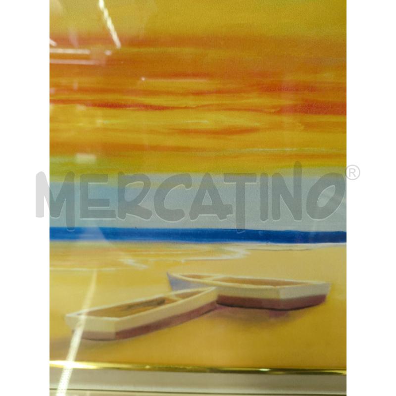 QUADRO MARE BARCHE PASTELLO | Mercatino dell'Usato Sandigliano 3