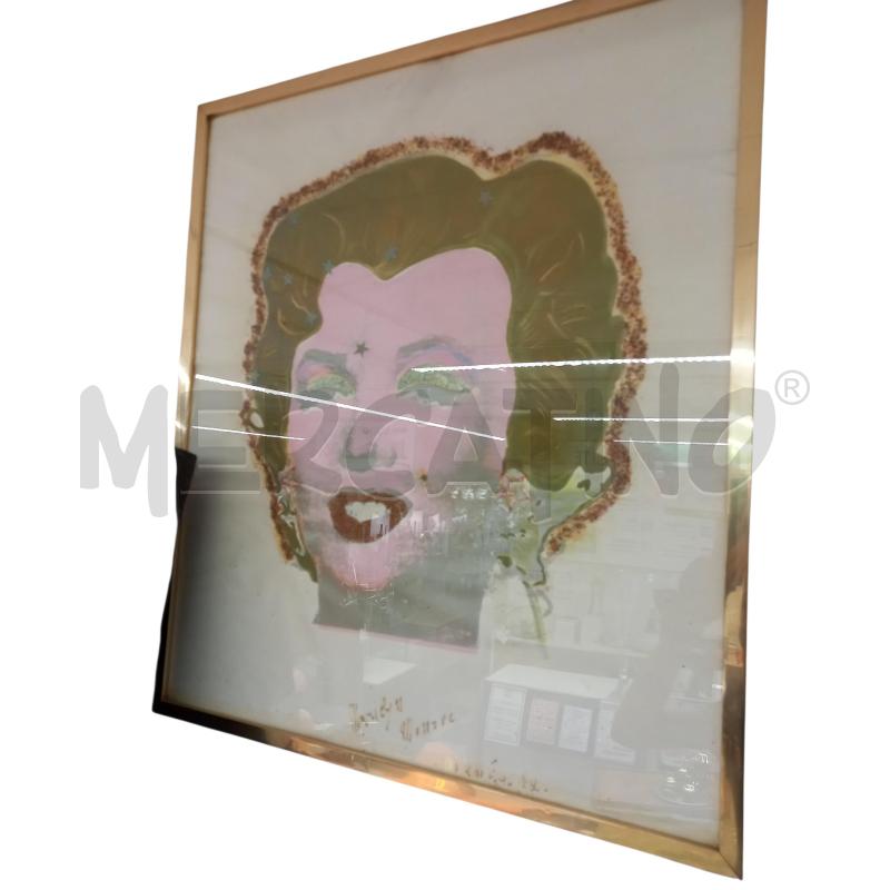 QUADRO MARILYN MONROE TECNICA MISTA OMAR RONDA | Mercatino dell'Usato Sandigliano 1