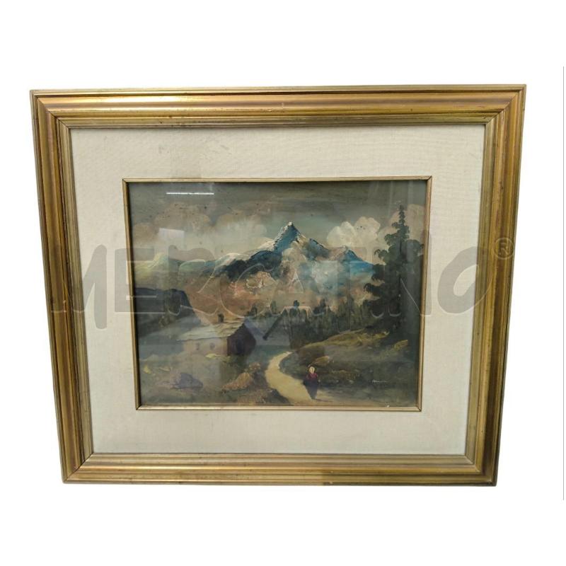 QUADRO MONTAGNA OLIO  | Mercatino dell'Usato Sandigliano 1