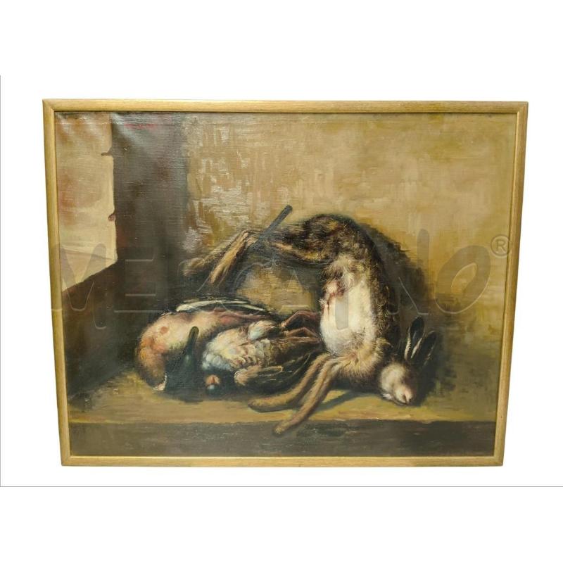 QUADRO NATURA MORTA OLIO LUIGI SERRALUNGA | Mercatino dell'Usato Sandigliano 1