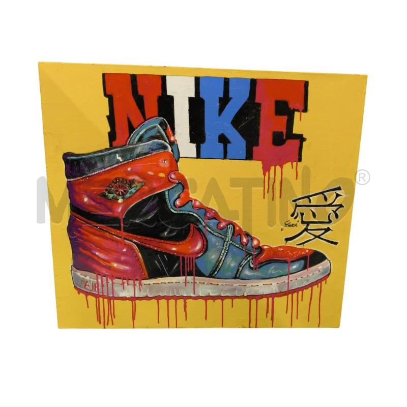 QUADRO NIKE AIR JORDAN ACRILICO FIRMATO | Mercatino dell'Usato Sandigliano 1