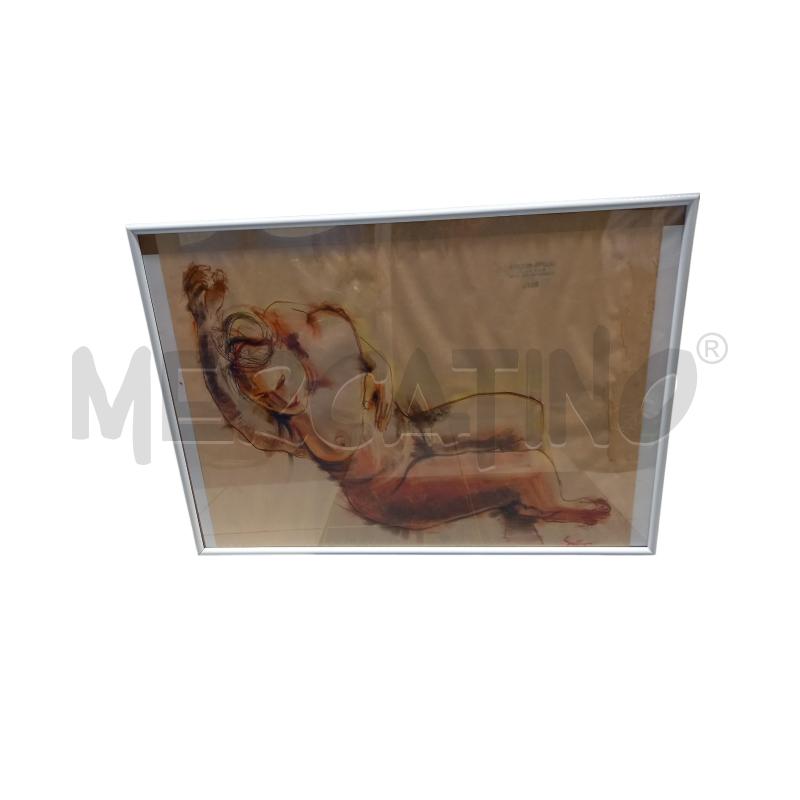 QUADRO NUDO SANGUIGNA TECNICA MISTA GUTTUSO | Mercatino dell'Usato Sandigliano 1