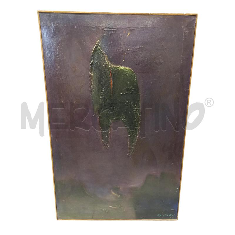QUADRO OLIO ASTRATTO EMRANNO FIGLIOLINI | Mercatino dell'Usato Sandigliano 1