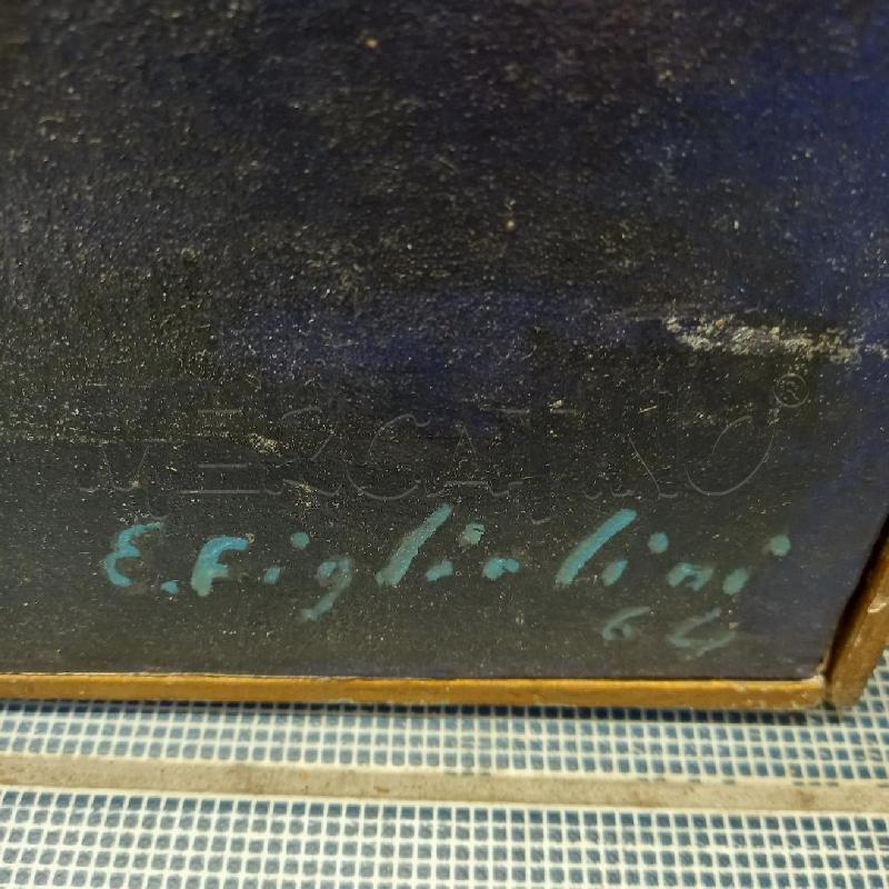 QUADRO OLIO ASTRATTO EMRANNO FIGLIOLINI | Mercatino dell'Usato Sandigliano 3