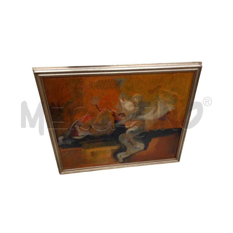 QUADRO OLIO ASTRATTO GINO CARRERA  | Mercatino dell'Usato Sandigliano 1