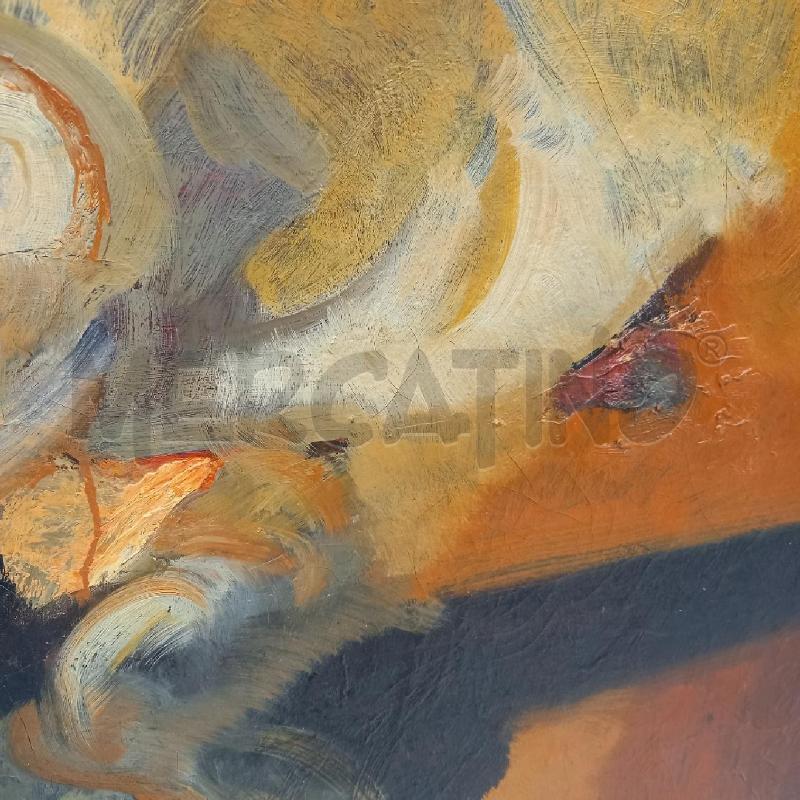 QUADRO OLIO ASTRATTO GINO CARRERA  | Mercatino dell'Usato Sandigliano 3