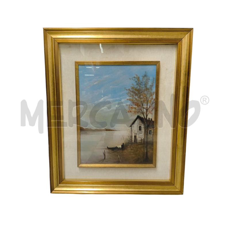 QUADRO OLIO CASA BARCA EGIDIO DEL GRANDE | Mercatino dell'Usato Sandigliano 1
