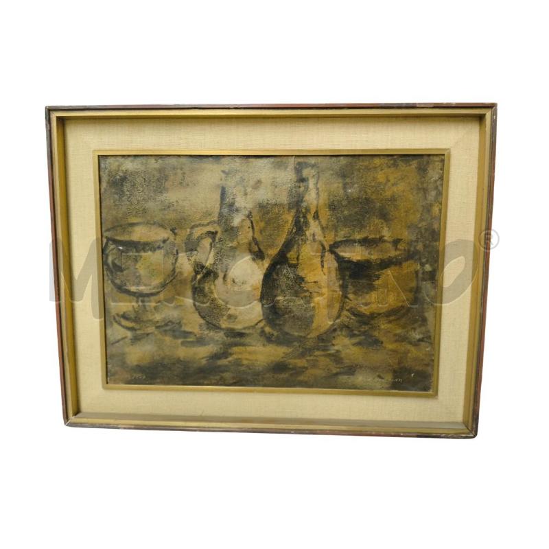 QUADRO OLIO NATURA MORTA SILVIO MATTEODA | Mercatino dell'Usato Sandigliano 1