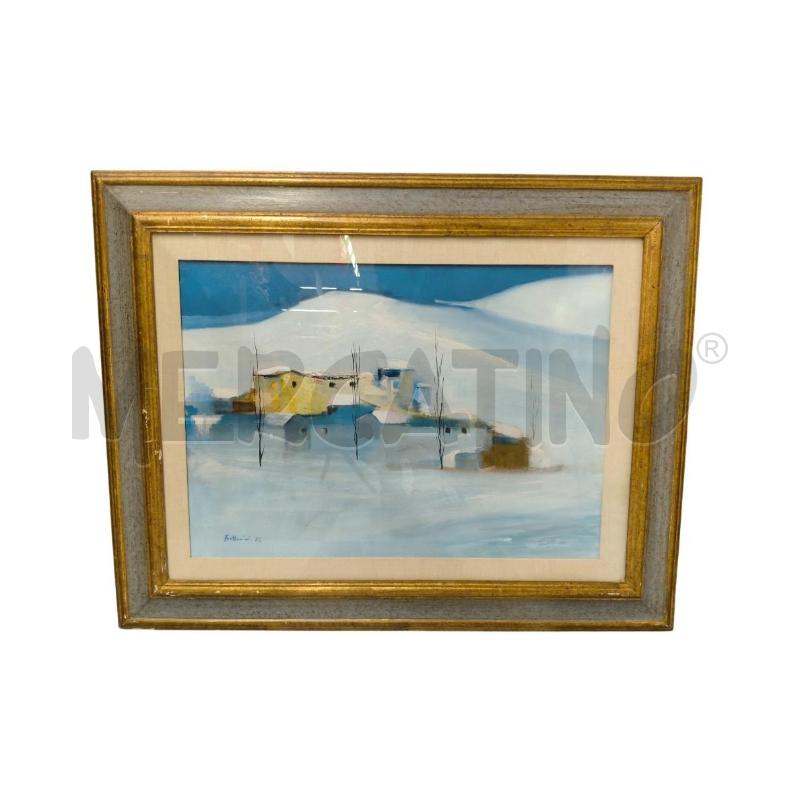 QUADRO PAESAGGIO AZZURRO OLIO LIDO BETTARINI | Mercatino dell'Usato Sandigliano 1