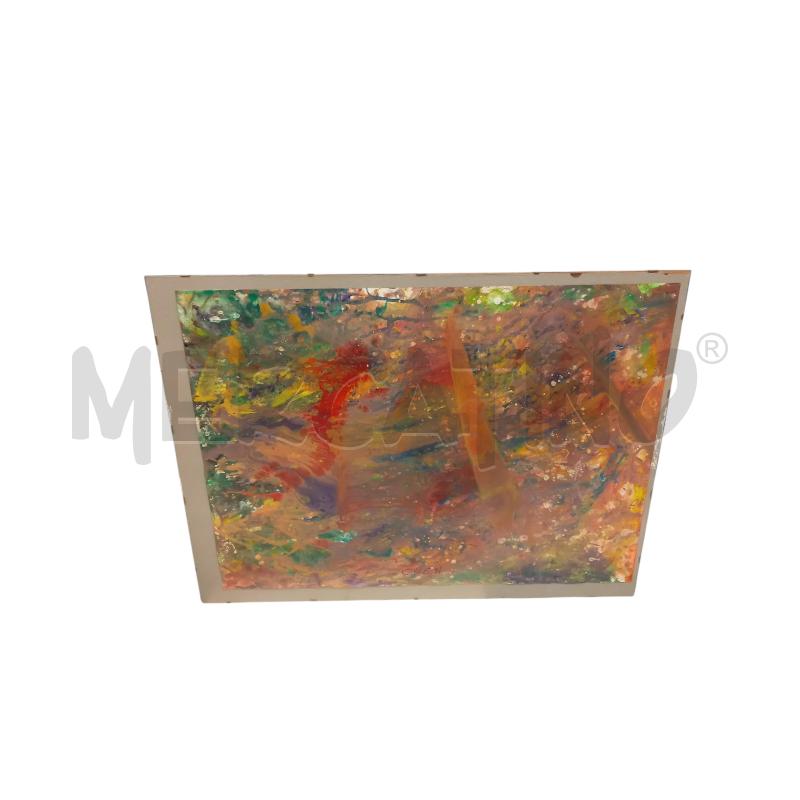 QUADRO PAESAGGIO COSMICO OLIO SMALTO COEN | Mercatino dell'Usato Sandigliano 1